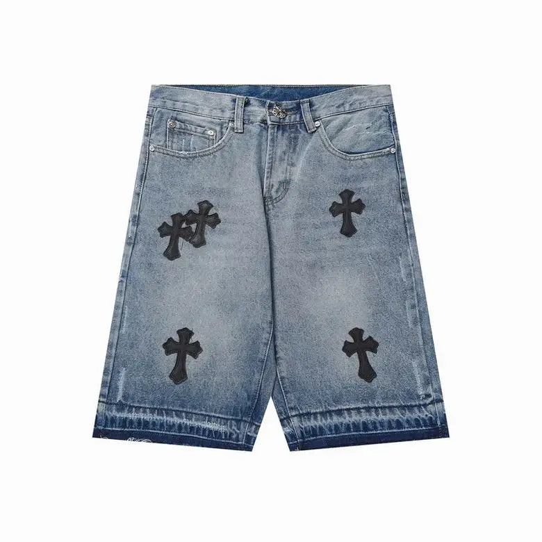 Flared Jeans cortos "Chrome Hearts"